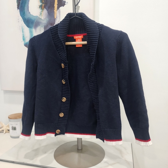 [ JOE FRESH] boys size Medium,( 7-8) long sleeve button down cardigan jacket. - Picture 6 of 16